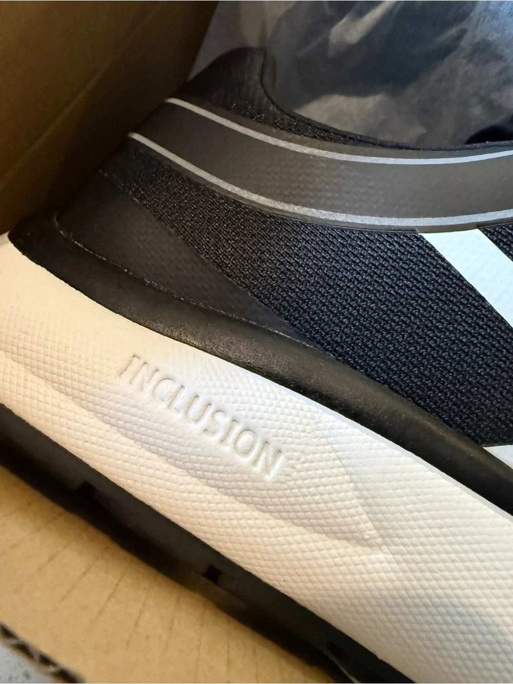 Billy Sport Inclusion Black White 2Stripe Zip Lace Adaptive 9.5 W Sneakers NIB
